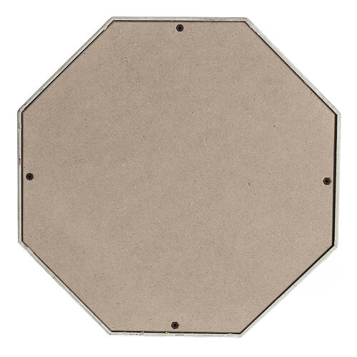 Octagonal funeral urn with shiny onyx effect 5L 4