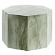 Octagonal funeral urn with shiny onyx effect 5L s3