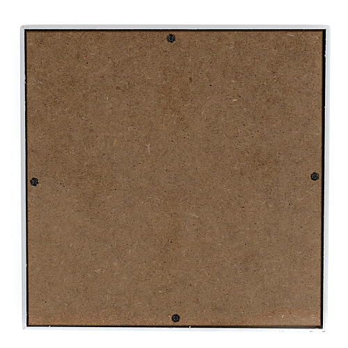 Urna na prochy sześcienna, z wypukłą fakturą, lakierowana na czerwono z połyskiem, 5l 4