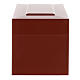 Parallelepiped urn, embossed surface with glossy red lacquered finish, 5L s3