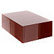 Book-shaped urn, smooth surface with glossy red lacquered finish, 5L s1