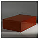 Book-shaped urn, smooth surface with glossy red lacquered finish, 5L s2