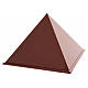 Urna pirámide lisa lacado rojo lúcido 5L s3
