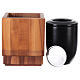 Lyra dark wood cremation urn from Val Gardena s2