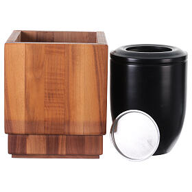 Cremation urn Lyra in Val Gardena dark wood