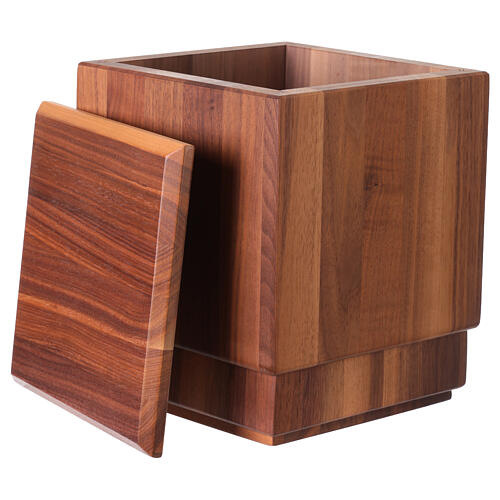 Cremation urn Lyra in Val Gardena dark wood 3