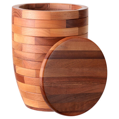Cremation Urn in Rigel Walnut Val Gardena Wood 3
