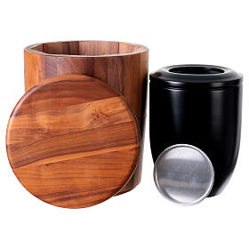 Cremation Urn Nebula in Light Val Gardena Wood