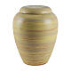Urn with yellow, green, brown and light blue horizontal lines, 8x12 in, 5 litres s1