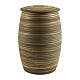 Urna listras horizontais marrom e ocre 20x30 cm 5 litros s1