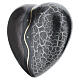 Black heart urn with gold marble details 14x30x29 5L s3