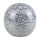 Marble Effect Sphere Urn Gray and Purple 25 cm 7lt s1