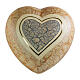 Urna cuore arancione e cuore blu effetto marmo 14x30x29 5lt s1
