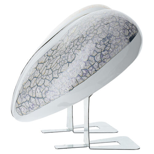 Urna 2 piezas corazón doble naranja y azul efecto mármol 15x40x40 10lt 8