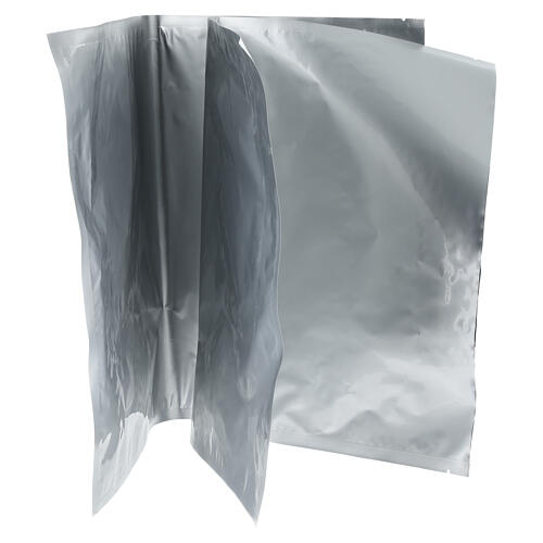 Urna 2 piezas corazón doble naranja y azul efecto mármol 15x40x40 10lt 13