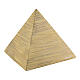 Urna piramide linee orizzontali gialla e marrone 25x26x26 5lt s1
