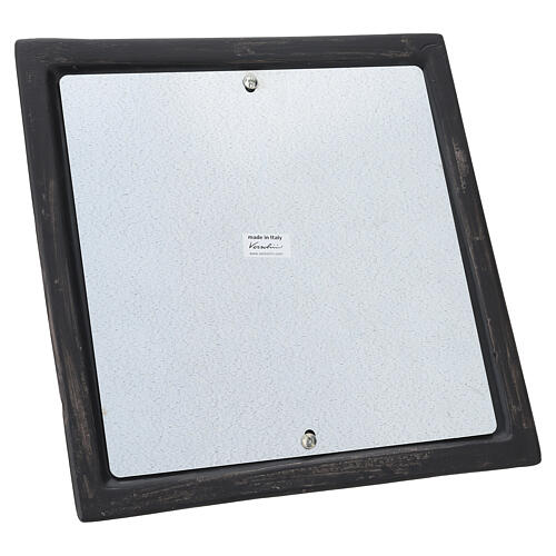 Urne pyramide noire ligne or effet marbre 25x26x26 cm 5 L 4