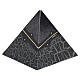 Urne pyramide noire ligne or effet marbre 25x26x26 cm 5 L s2