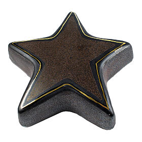 Urna estrella mármol marrón 12x39x39 cm 5lt
