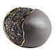Urna uovo con spaccatura nero dettaglio oro 25x35x29 9lt s1