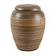 Brown Cremation Urn with Horizontal Stripes, 20x30 5L s1