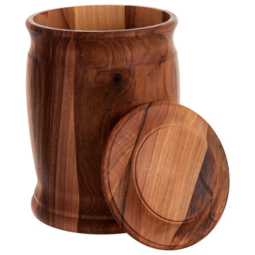 Urna per le ceneri legno di noce ecologica 2