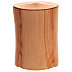 Urna classica cineraria legno di faggio chiaro ecologica s3