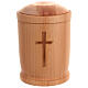 Urne pour cendres croix bois de hêtre écologique s1