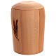 Cremation Urn with Wheat Ear Engraving in Eco-Friendly Beech Wood s3