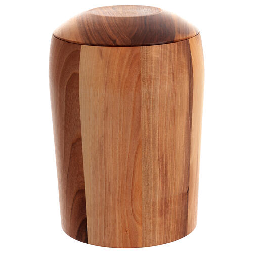 Urna para cenizas de madera de nogal ecológica grabado paloma de la paz 4
