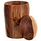 Eco-friendly light and dark walnut wood cremation urn with butterfly engraving s2