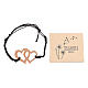 Urna cineraria metal y tapa madera lazo negro corazones s5