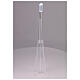 Complete funeral set with plexiglass cross and LED lighting candlesticks s5