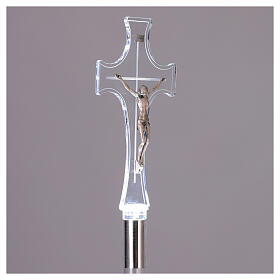 Set camera ardente croce e candelieri plexiglass illuminazione led