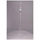 Funeral set with plexiglass cross and LED lighting candlesticks s3