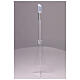 Funeral set with plexiglass cross and LED lighting candlesticks s6
