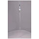 Funeral set with plexiglass cross and LED lighting candlesticks s7