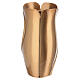 Funerary flower vase with bronze finish, Fiore collection, 12x6 in s7