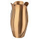 Vase porte-fleurs funéraire finition bronze gamme Fiore 28x15 cm s5