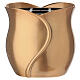 Grab-Blumenschale in Blütenform – 20 × 18 cm, Metalllegierung in Bronzeoptik s1