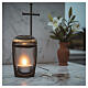 Bronzed votive lamp for candles up to 8 cm diameter s2