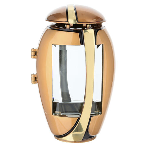 Lampe de cimetière bicolore pour bougies 25 cm 7