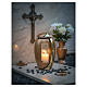 Two-tone Cemetery Candle Holder Lamp, 25 cm s4