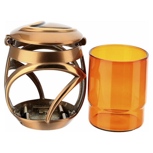 Lamp for Graves for Candles up to 7x6 cm Bronze, Luna Design 5