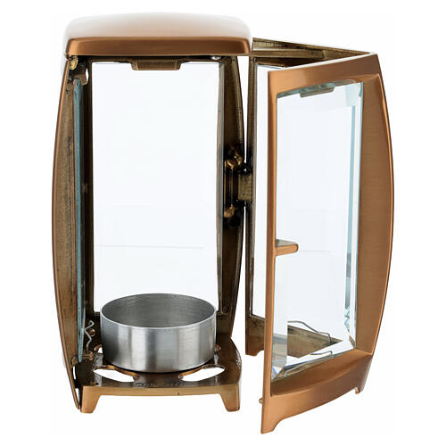 Grablampe – für Votivkerzen Ø 6 cm, Messing in Bronzeoptik 4