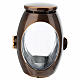 Grablampe oval – für Votivkerzen Ø 6 cm, Metall in Bronzeoptik, brünierte Ausführung s5