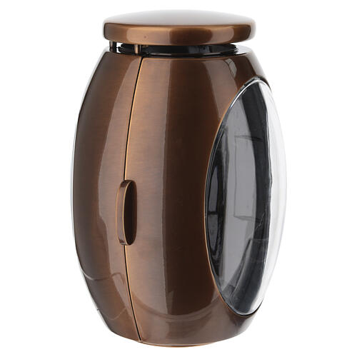 Lâmpada cinerária para vela de 8 cm de diâmetro acabamento bronze 3