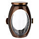 Cemetery votive lamp for 8 cm diameter candles, bronze finish s1