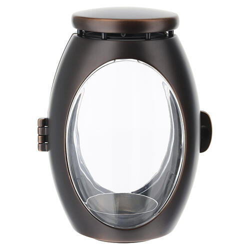 Lampe de sol pour bougie 25 cm finition foncée 5