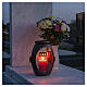 Lampion cmentarny 25 cm, ciemne wykończenie s2